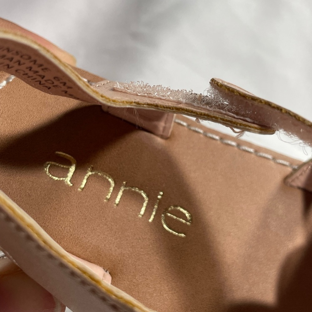 Annie Baby Girls Sandals Strappy Sling Back Open Toe Shoes NWT Sz 6M - Picture 2 of 8